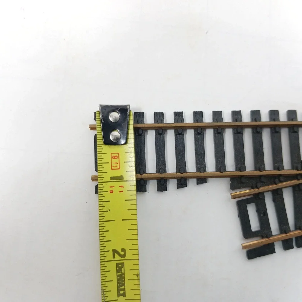 2 Atlas HO Scale Remote Left Hand Switch Track Brass Rail Model Railroad Turnout